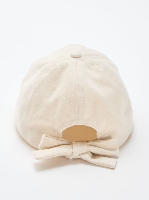 Casquette avec nœud fantaisie à la base - Kiabi