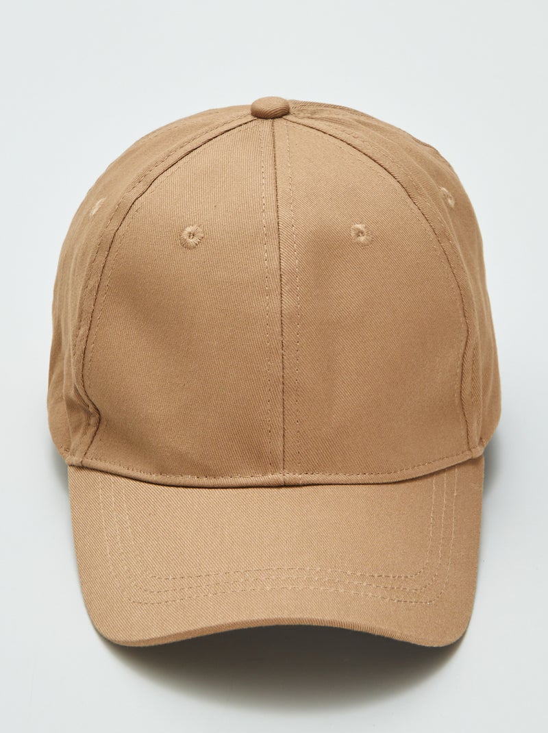 Casquette basique style baseball Marron - Kiabi