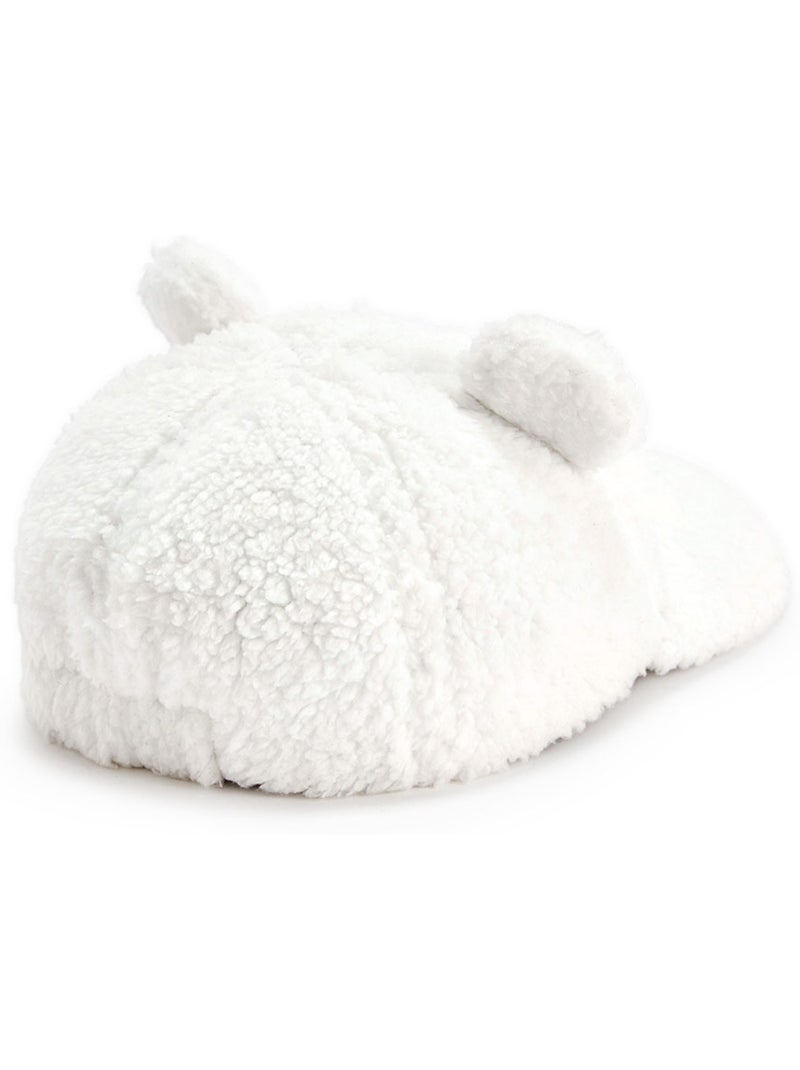 Casquette bébé en sherpa Charlie Ecru - Kiabi