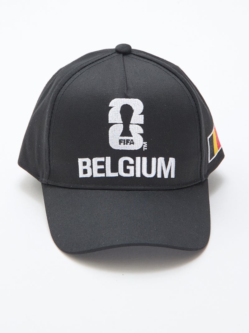 Casquette 'Belgique' sous licence officielle de La Coupe du Monde de la FIFA 26™ Noir - Kiabi