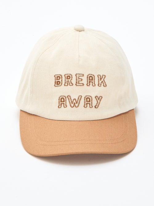 Casquette brodée en tissu - Kiabi