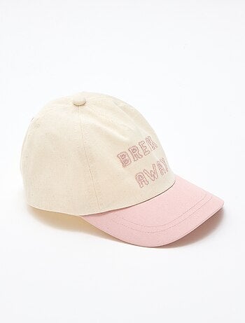 Casquette brodée en tissu