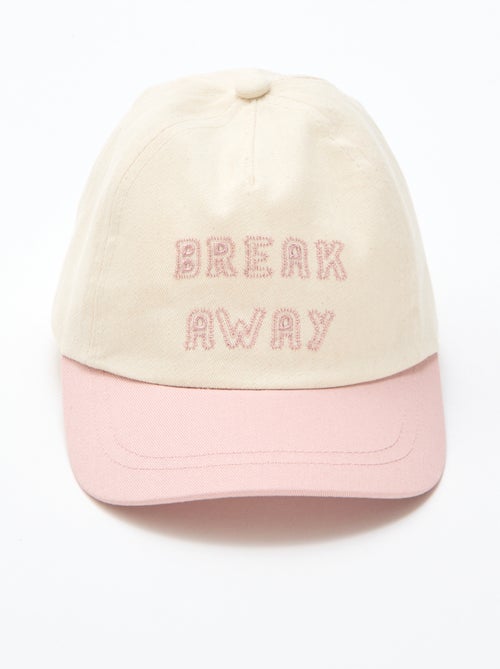 Casquette brodée en tissu - Kiabi