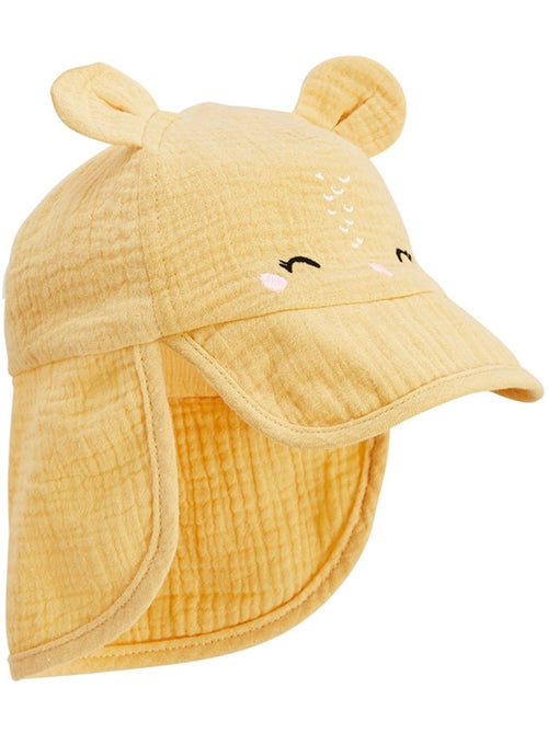 Casquette cache-cou b?b? en gaze de coton Camila - Kiabi Casquette cache-cou b?b? en gaze de coton Camila - Kiabi