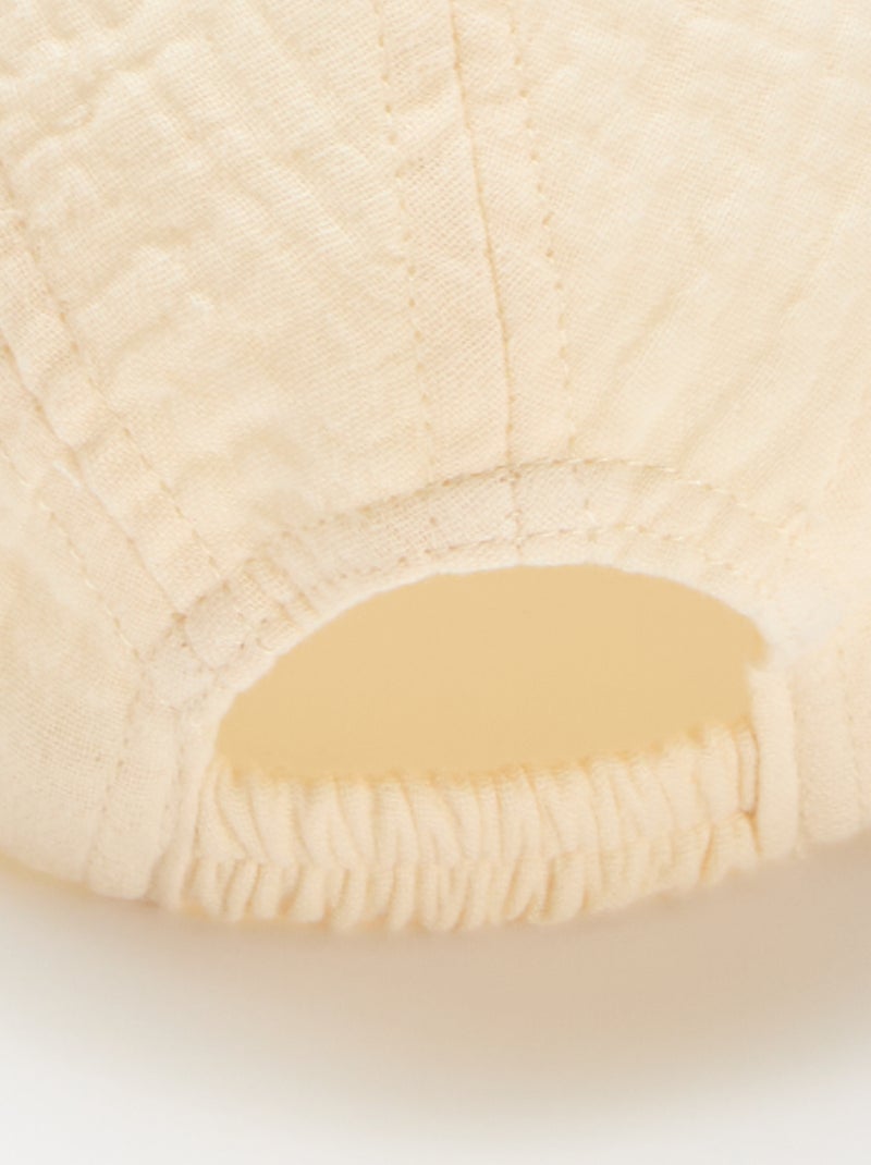 Casquette en gaze de coton Blanc - Kiabi