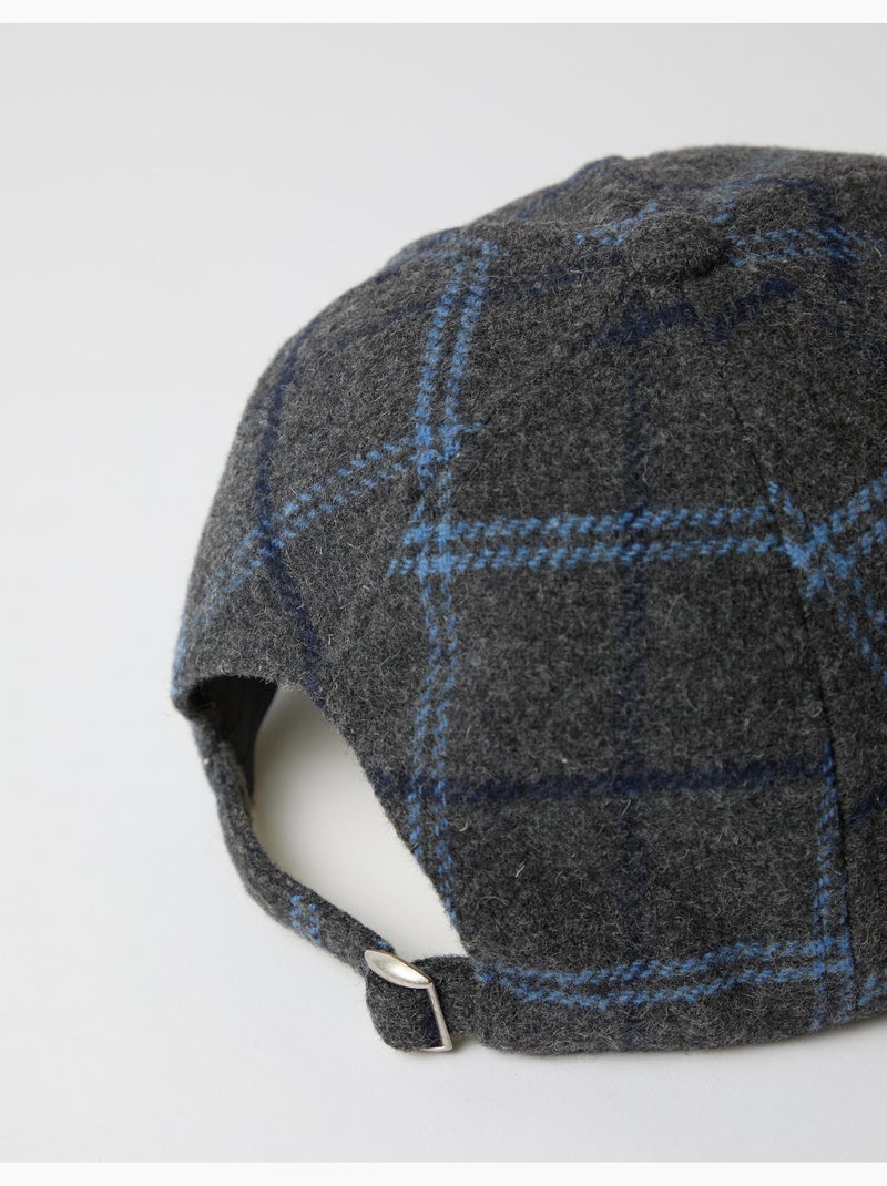 Casquette en tartan, mo fashion Gris - Kiabi