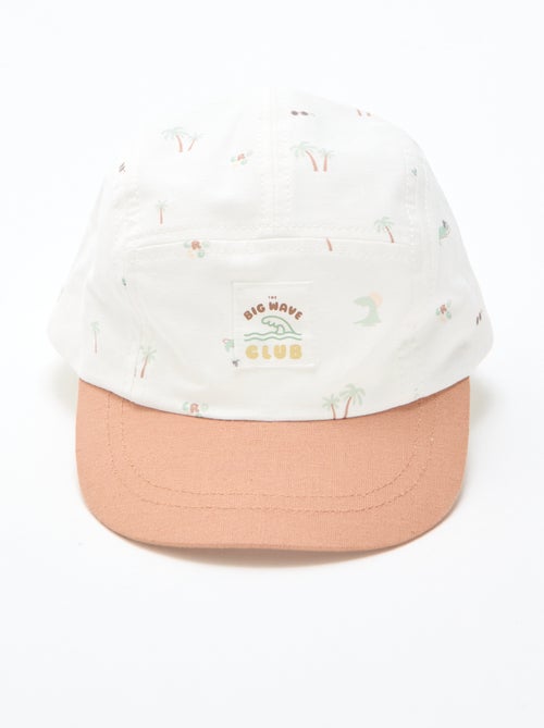 Casquette en tissu à motifs - Kiabi