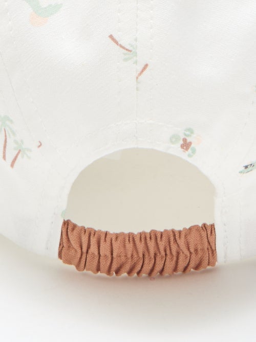 Casquette en tissu à motifs - Kiabi