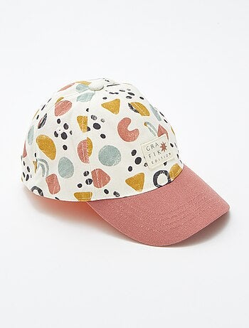 Casquette en toile à motif