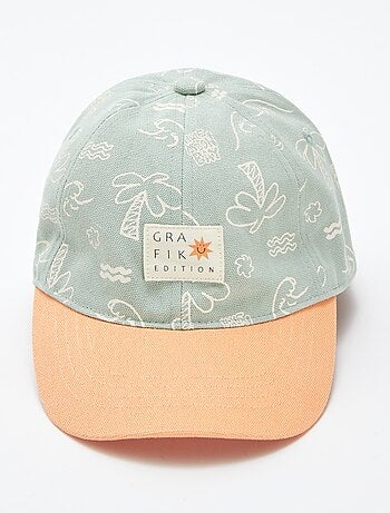 Casquette en toile à motif