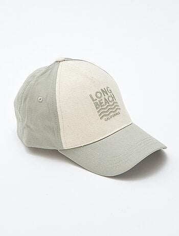 Casquette en toile avec broderies