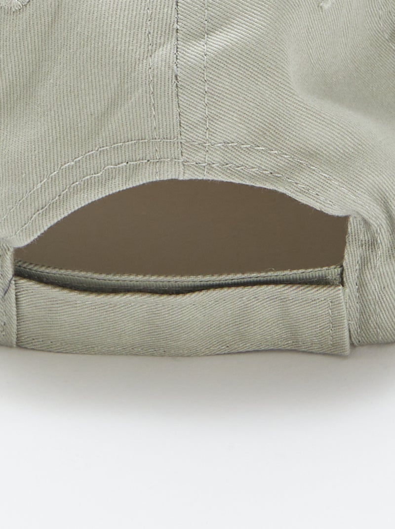 Casquette en toile avec broderies VERT - Kiabi