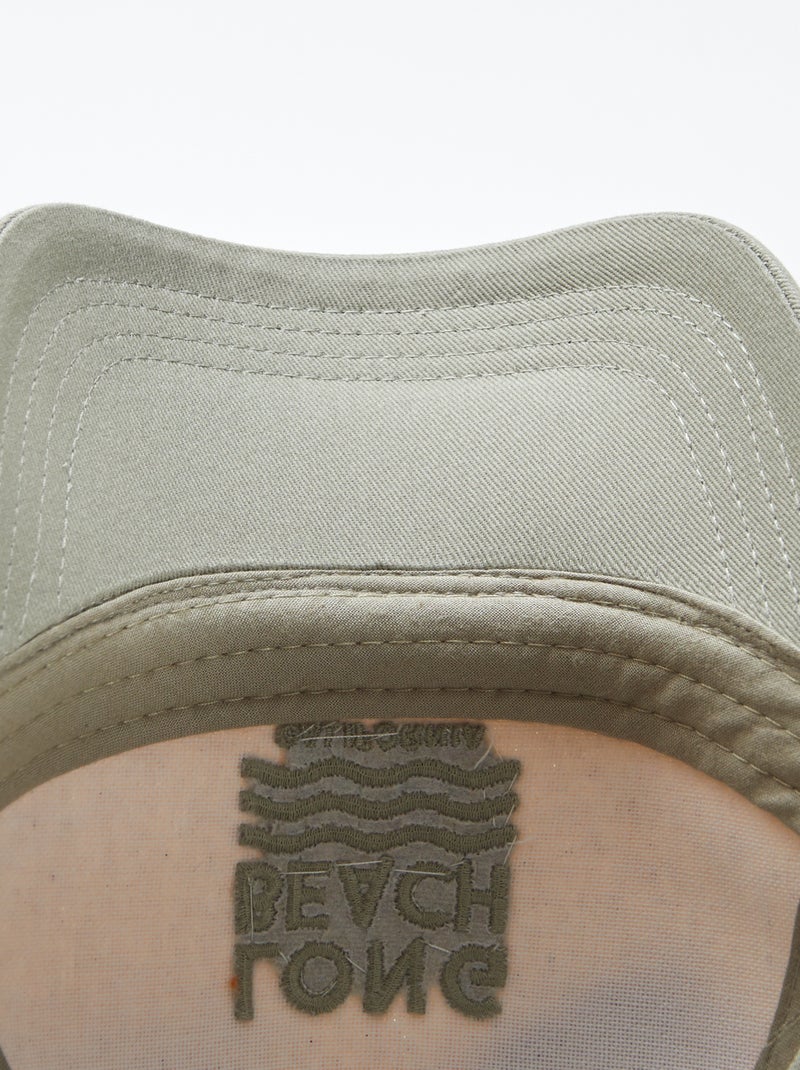 Casquette en toile avec broderies VERT - Kiabi