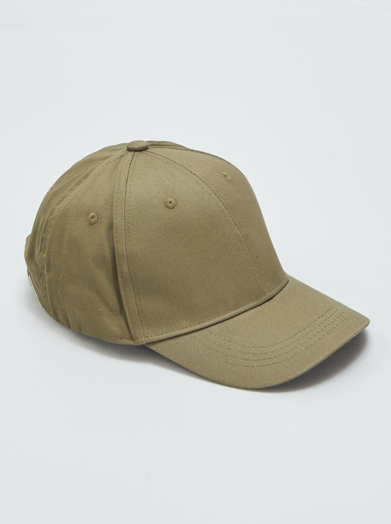 Casquette en toile Kaki - Kiabi