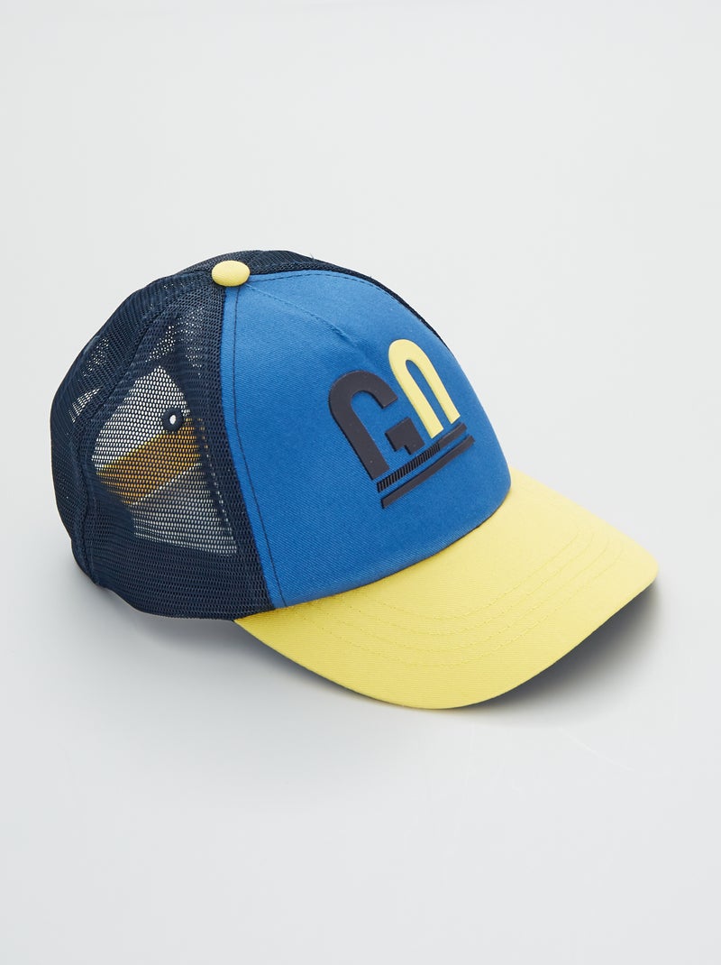 Casquette filet bicolore bleu - Kiabi