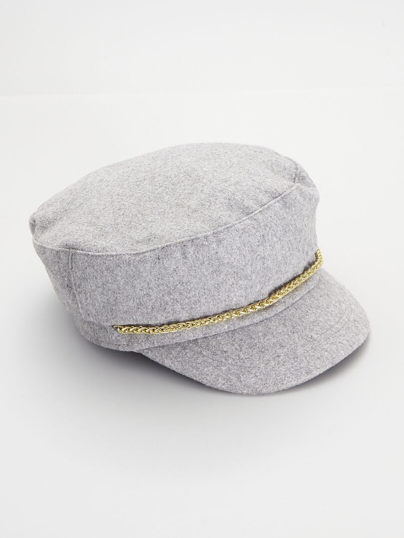Casquette Visière Fashion Nova - Noire, Chaîne Dorée, Taille Unique Pour Homme - Occasion Très Bon état