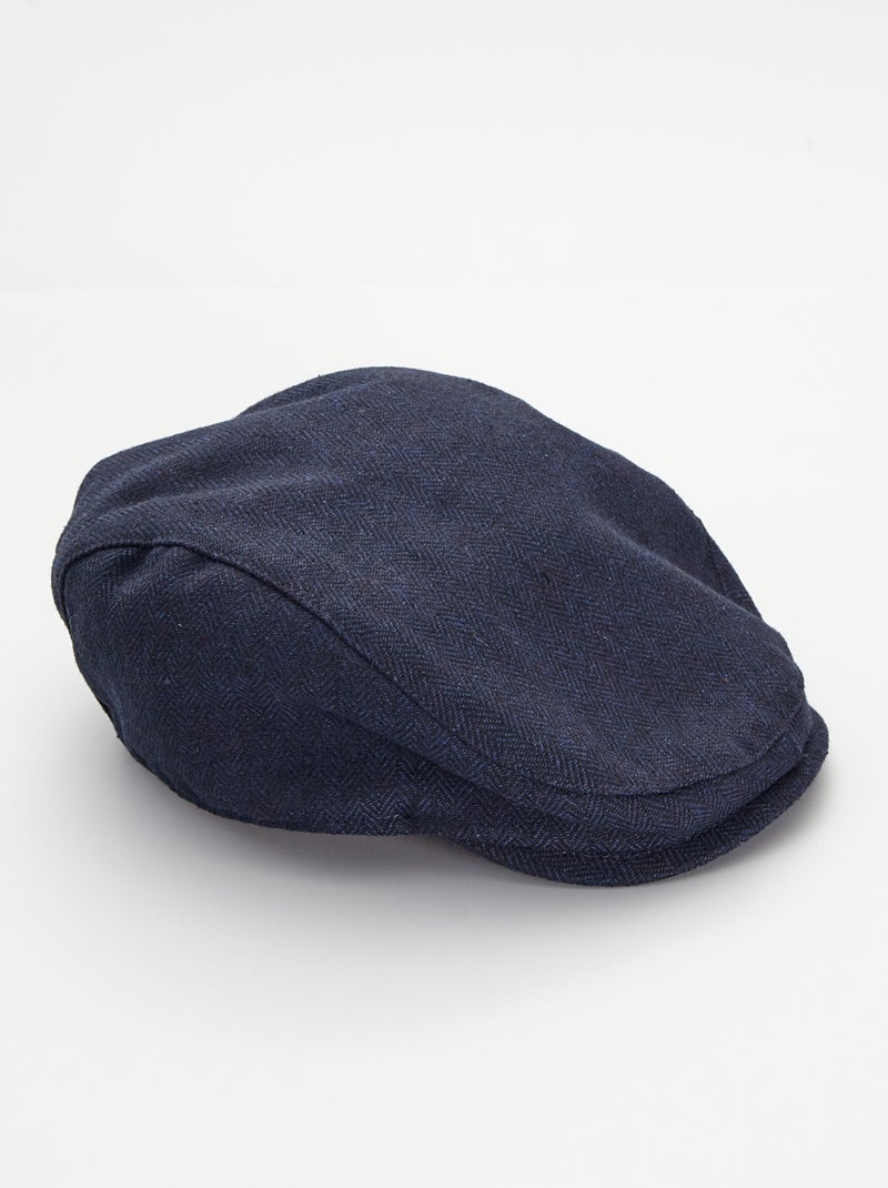 Casquette gavroche en laine Bleu marine - Kiabi