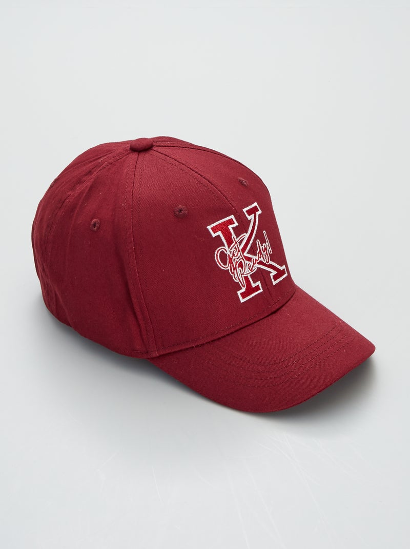 Casquette patch 'baseball' Bordeaux - Kiabi