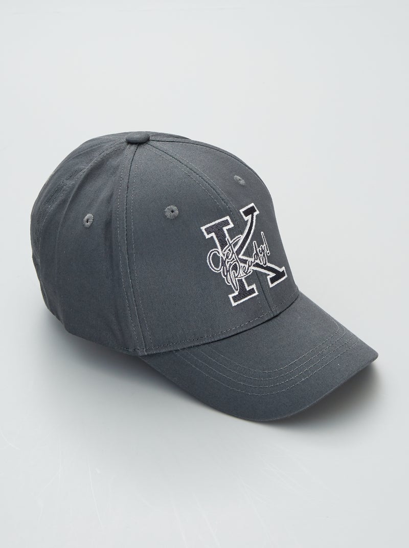 Casquette patch 'baseball' gris - Kiabi
