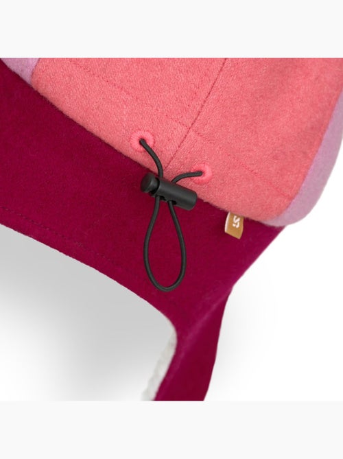Casquette polaire avec cache-oreilles enfant lifestyle enfants flyer dark rose - Kiabi