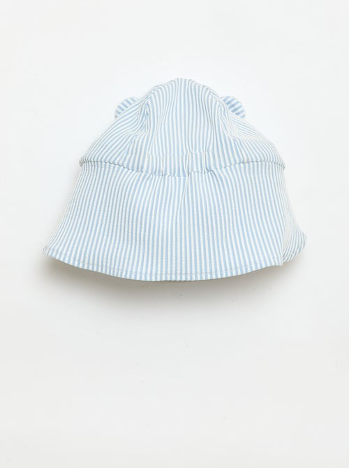 Casquette rayée avec cache nuque et oreilles - Kiabi