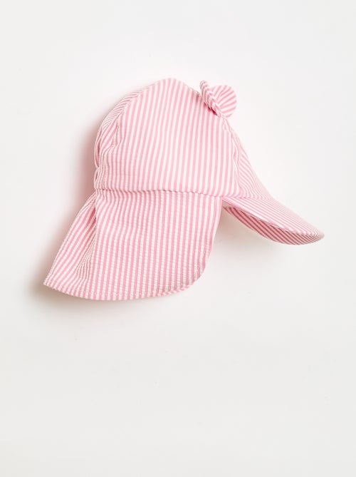 Casquette rayée avec cache nuque et oreilles - Kiabi