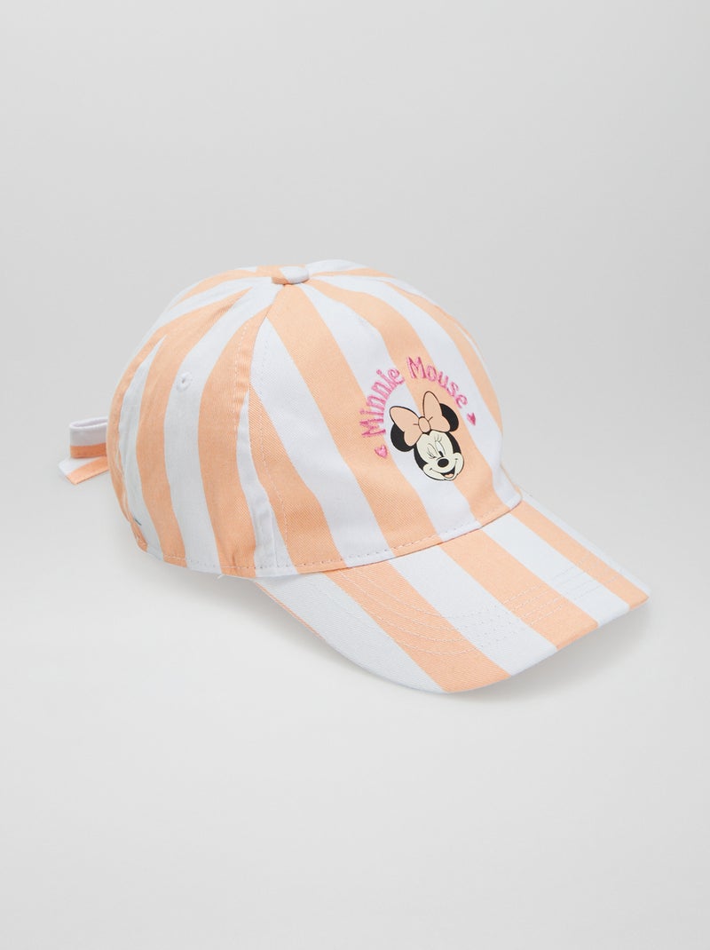 Casquette rayée 'Minnie' Blanc/orange - Kiabi