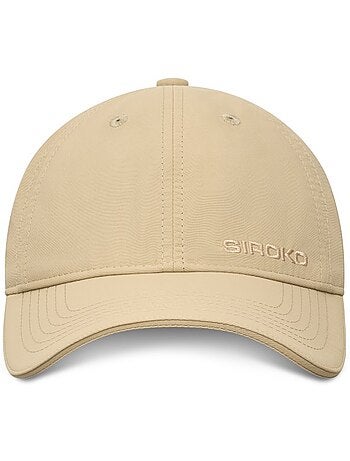 Casquette sport 6-panneaux fitness homme et femme coach sand brown