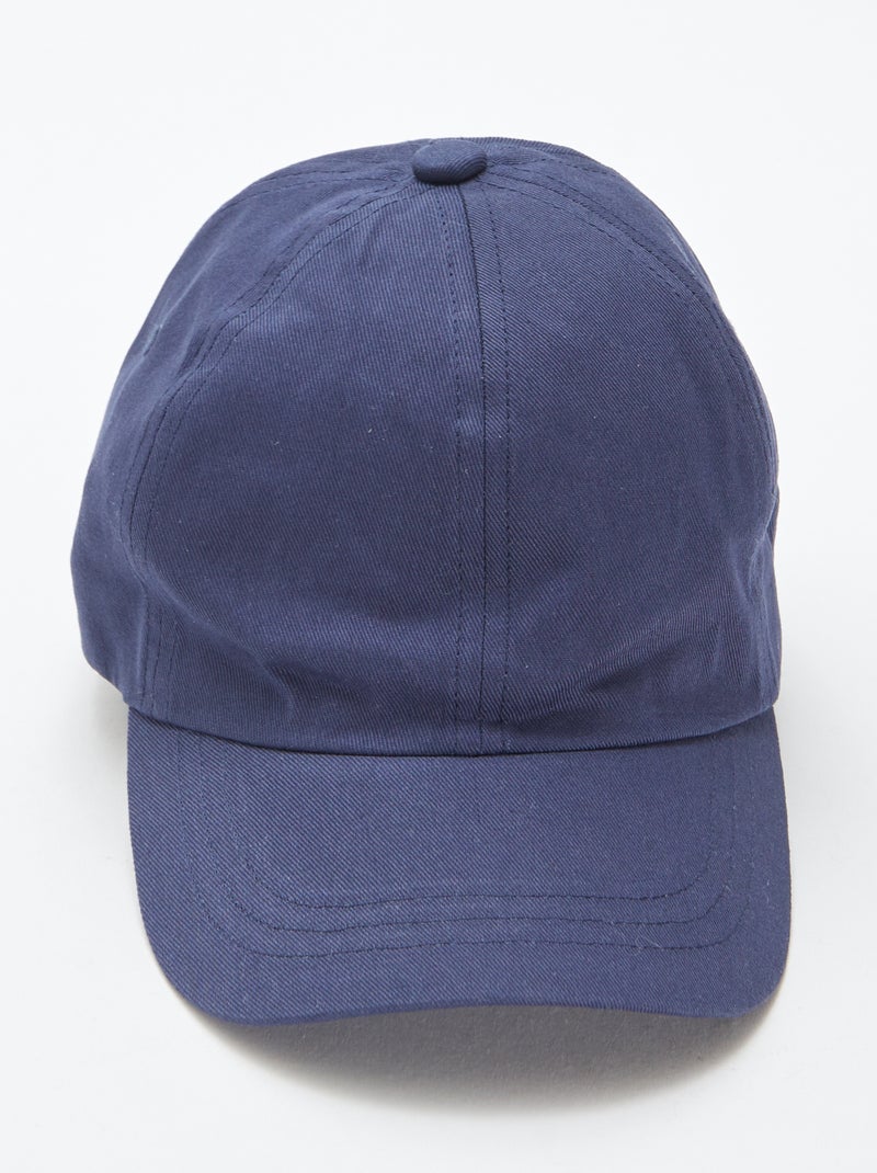 Casquette style baseball unie Noir - Kiabi