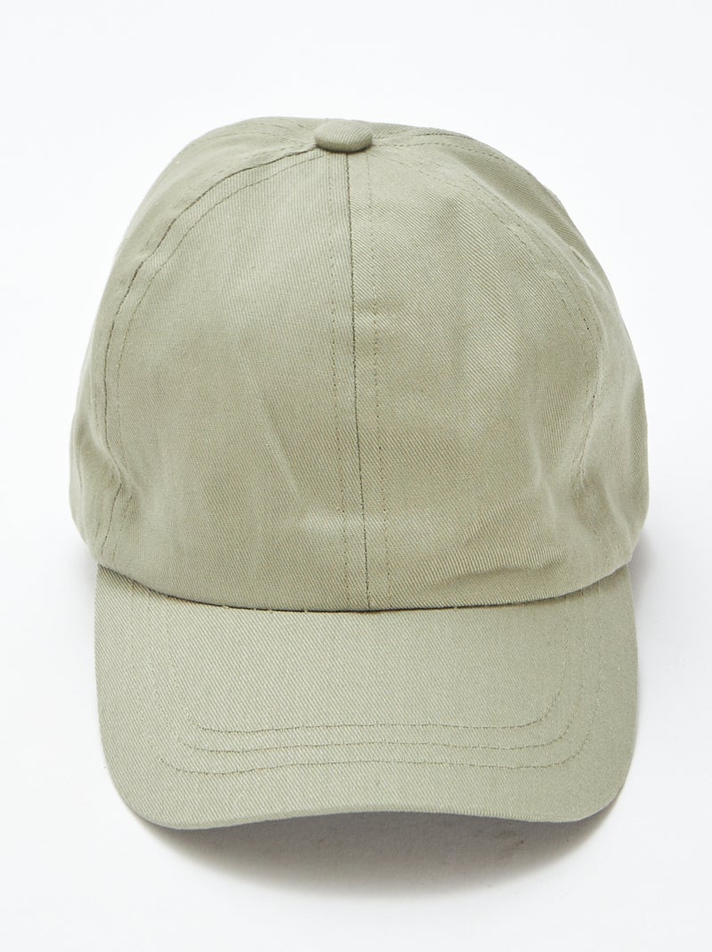 Casquette style baseball unie Vert - Kiabi
