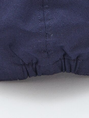 Casquette type gavroche effet lin