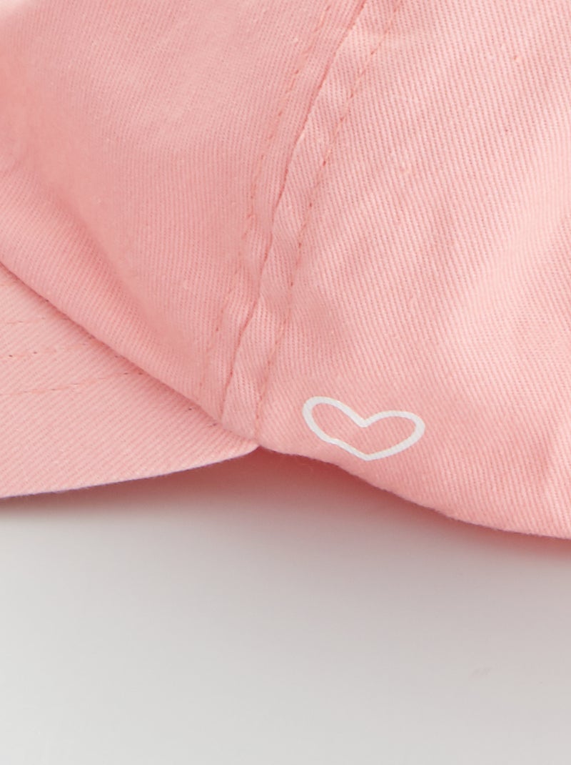 Casquette unie Rose - Kiabi