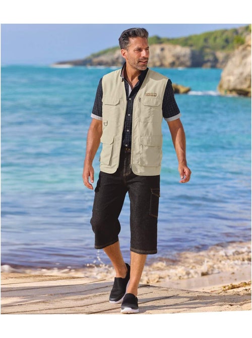 Casual cargokuitboek van denim - ATLAS FOR MEN - Kiabi