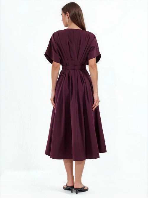 Casual midi-overhemdjurk met v-hals busem - Kiabi Casual midi-overhemdjurk met v-hals busem - Kiabi