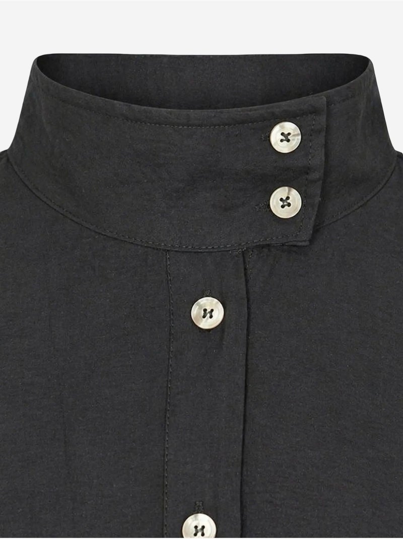 Casual overhemdblouse met mandarijnkraag mixray Zwart - Kiabi