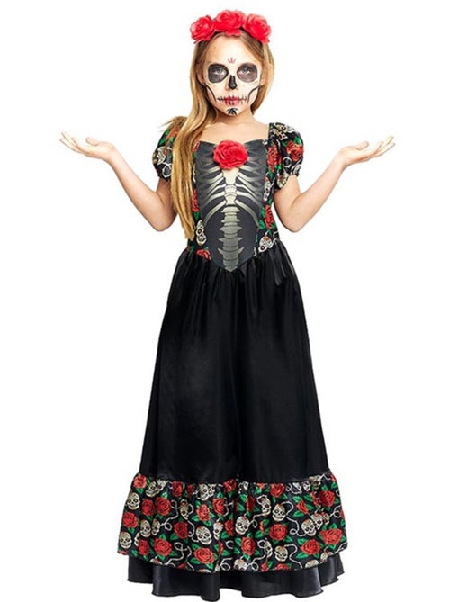 Catrina-kostuum, lange jurk - Kiabi