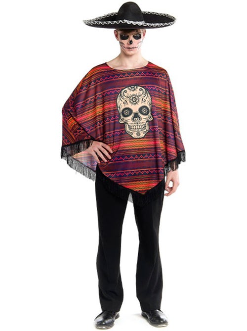 Catrina Mexicaans kostuum of poncho - Kiabi