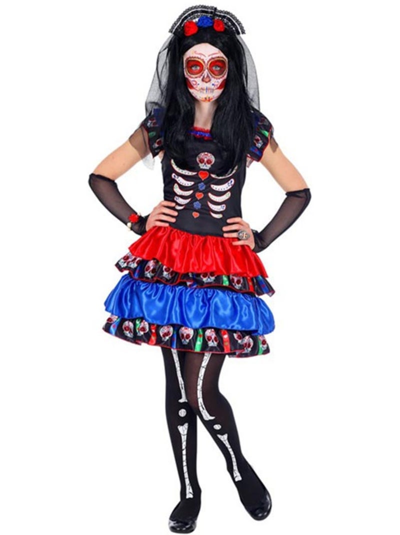 Catrina Skelet Bruid Kostuum Multicolor - Kiabi