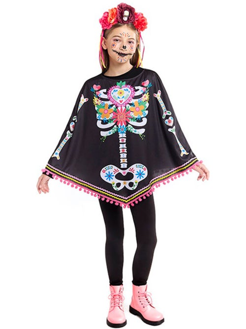 Catrina-skeletkostuum of -poncho - Kiabi