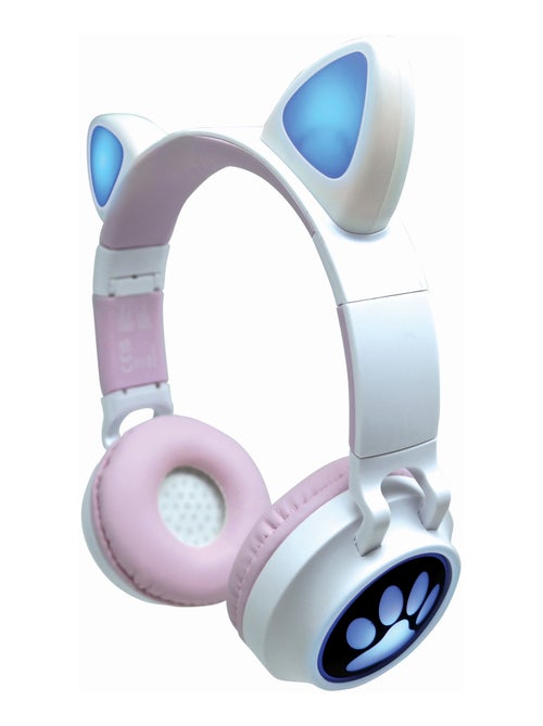 Cat’s ears shape wireless oplaadbaar headphones met verlichting - Kiabi Cat’s ears shape wireless oplaadbaar headphones met verlichting - Kiabi