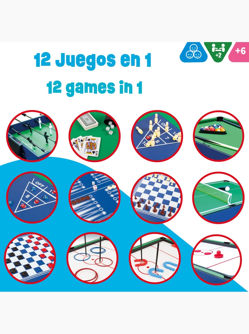 Cb games table de billard multijeux 12 en 1 N/A - Kiabi