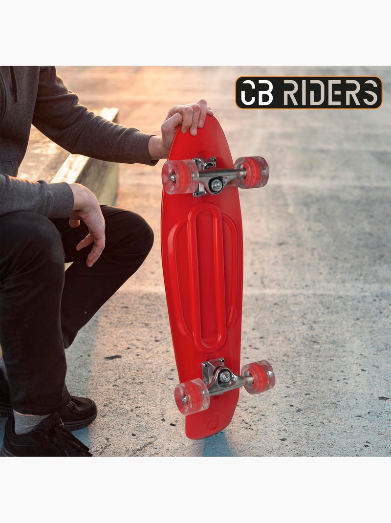 Cb riders kinderskateboard met 4 wielen, rood, 68 cm N.v.t. - Kiabi