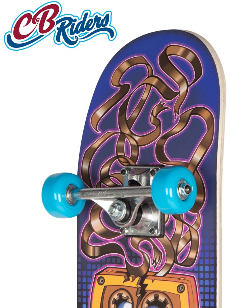 Cb riders retro 80's hits houten skateboard met aluminium as 79x20 cm N.v.t. - Kiabi