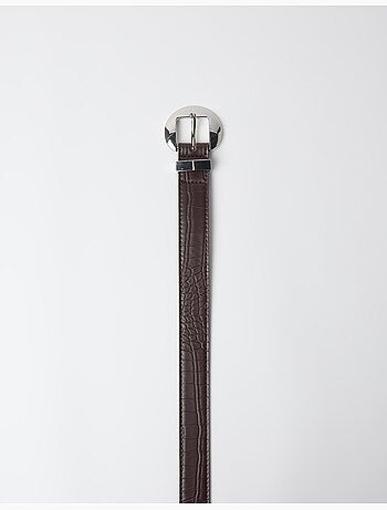Ceinture à effet crocodile, mo fashion