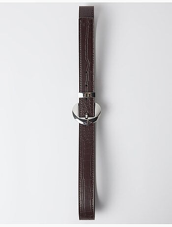 Ceinture à effet crocodile, mo fashion