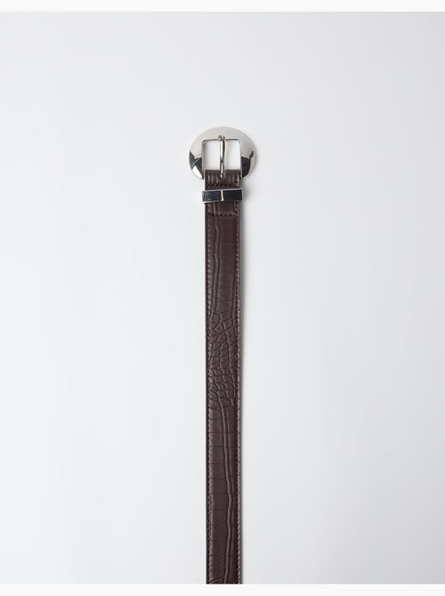 Ceinture à effet crocodile, mo fashion - Kiabi