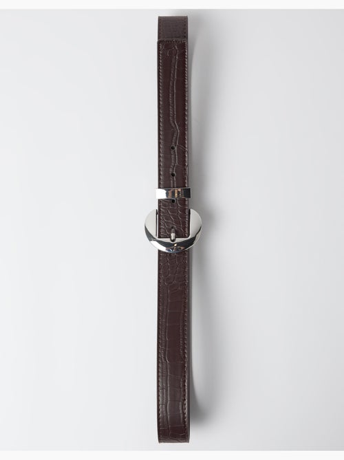 Ceinture à effet crocodile, mo fashion - Kiabi