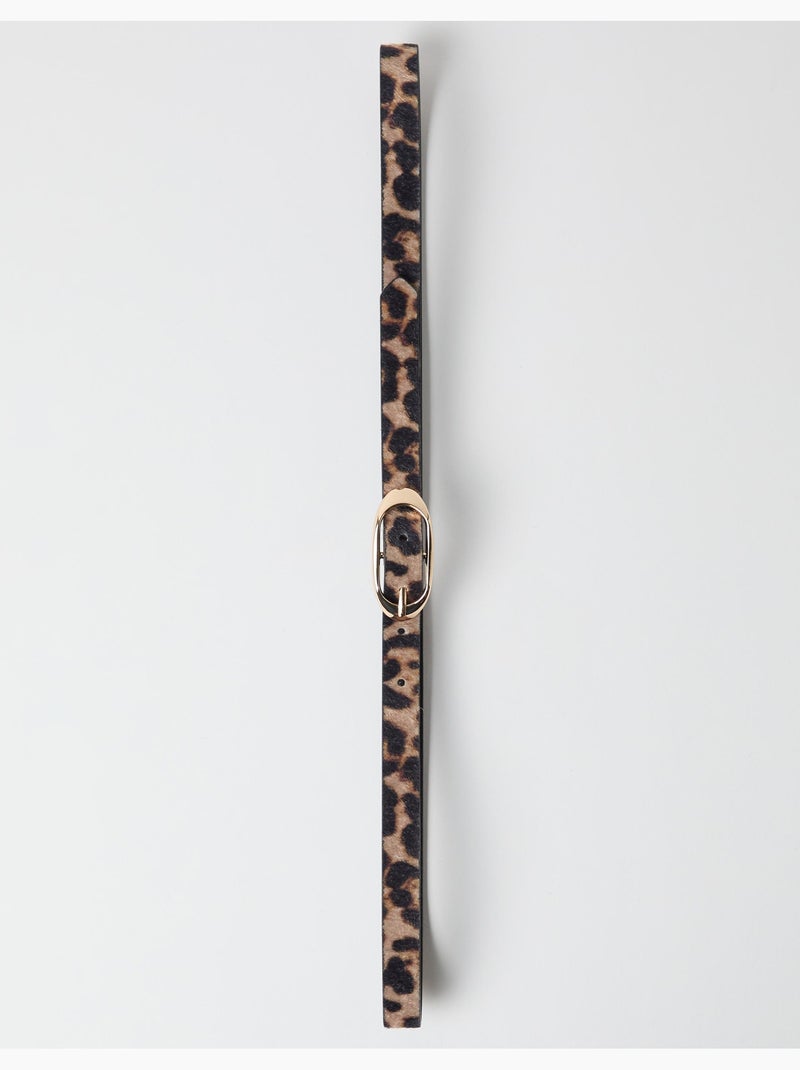 Ceinture à motif animal, mo fashion Marron - Kiabi