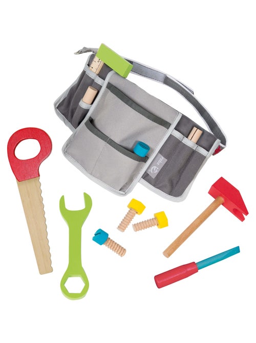 Ceinture à outils en bois pour enfant kit de 11 pièces - ROBA - Kiabi