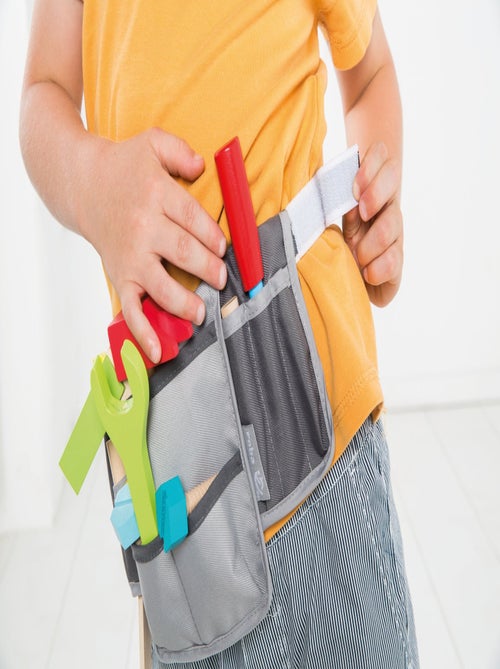 Ceinture à outils en bois pour enfant kit de 11 pièces - ROBA - Kiabi
